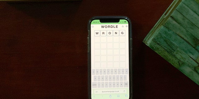 The game offers six guesses to figure out the five-letter word.