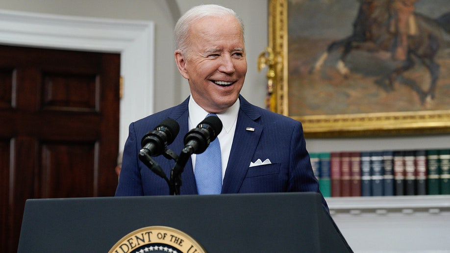 President Joe Biden speaks on the retirement of Supreme Court Associate Justice Stephen Breyer in the Roosevelt Room of the White House in Washington, D.C., U.S., on Thursday, Jan. 27, 2022. The retirement of Breyer is giving Biden a chance to fill the vacancy with the court's first Black woman and setting up a confirmation showdown in the Senate. 