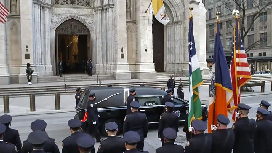 NYPD Officer Jason Rivera’s casket
