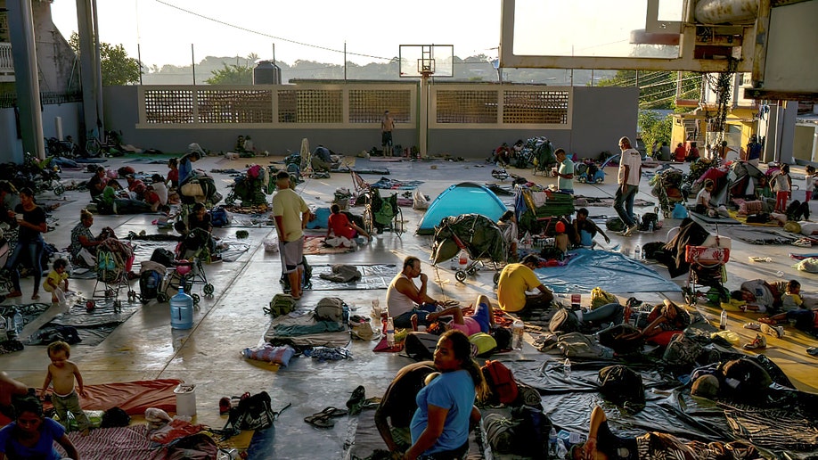 Migrant Camp Mexico border