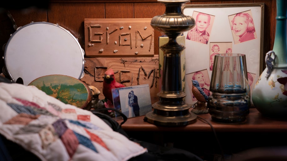 Knickknacks and keepsakes are displayed in the home of Nancy Rose and her mother, Amy Russell,