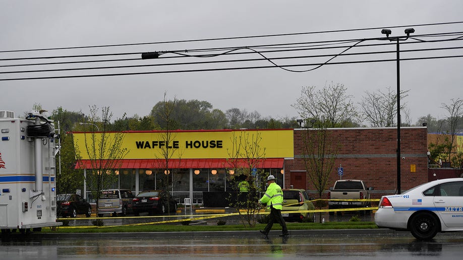 Nashville Waffle House shooting scene in Tennessee