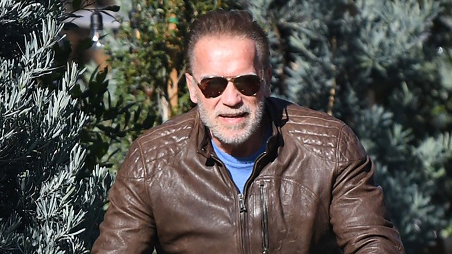 Arnold Schwarzenegger seen after car accident, rides bike in Los Angeles