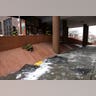 Debris lies on the ground after a fatal fire at an apartment building in the Bronx