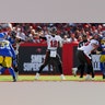 Tampa Bay Buccaneers quarterback Tom Brady (12) during the NFC Divisional playoff game between the Los Angeles Rams and the Tampa Bay Buccaneers on January 23, 2022, at Raymond James Stadium in Tampa , FL.