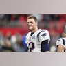 Super Bowl LIII: New England Patriots QB Tom Brady (12) before game vs Los Angeles Rams at Mercedes-Benz Stadium.