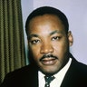 Close-up of the Rev. Dr. Martin Luther King Jr. 