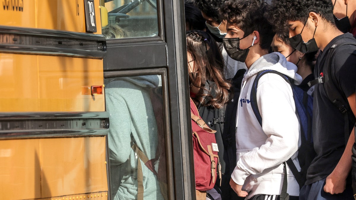 Students school bus Arlington County