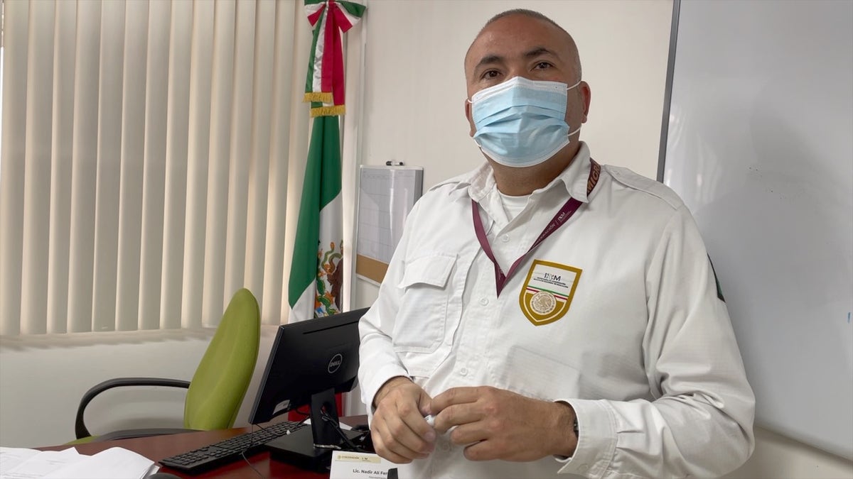 Nadir Ali Fernandez Villasana, local representative of the National Migration Institute (INM) office in Nogales, Mexico.