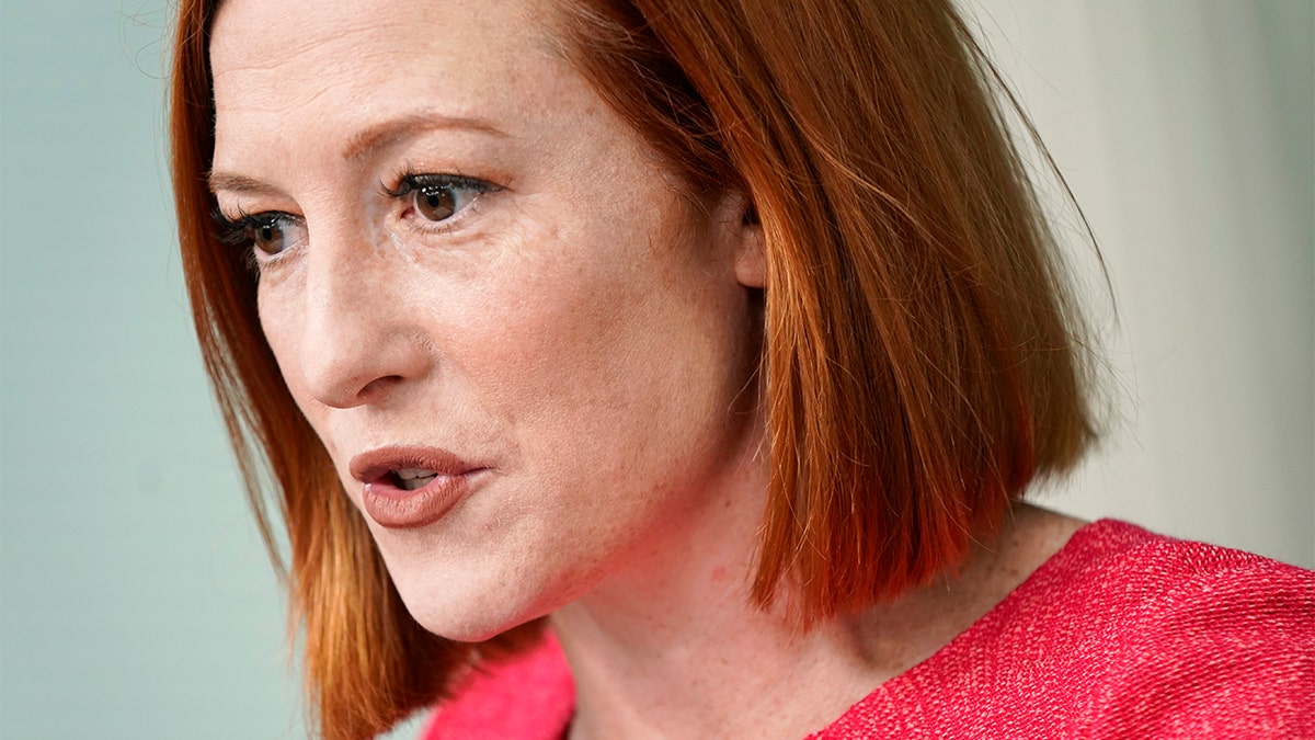 White House press secretary Jen Psaki speaks during a press briefing at the White House, Wednesday, Feb. 9, 2022, in Washington.