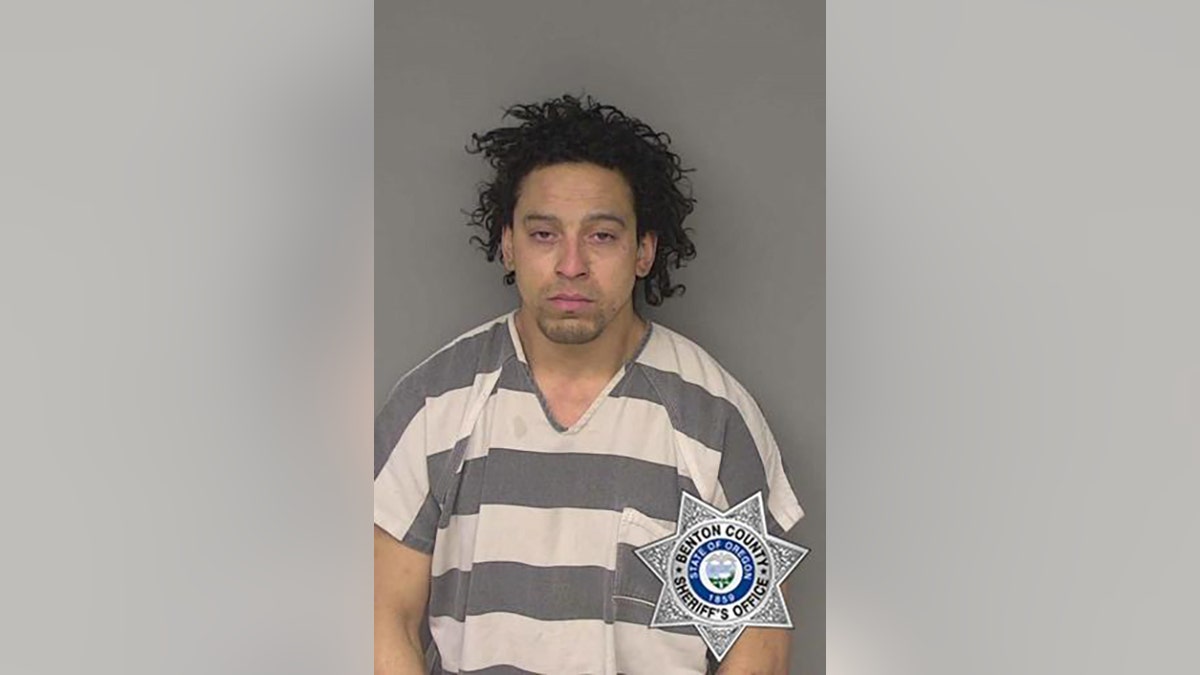 Garrett W. Caspino III, 29, was arrested by Corvallis police on Feb. 16, after he was suspected of committing a series of crimes which included breaking into a home and choking a woman in the shower. (Corvallis Police Department)