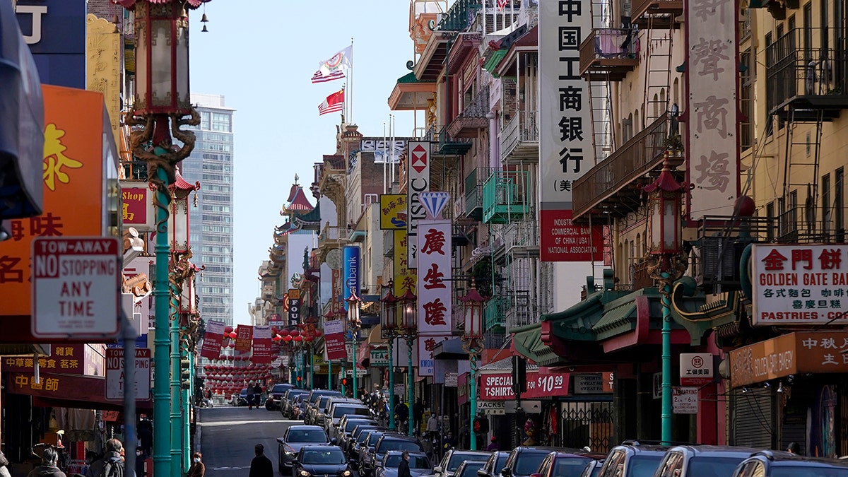 Grant Avenue in Chinatown in San Francisco,