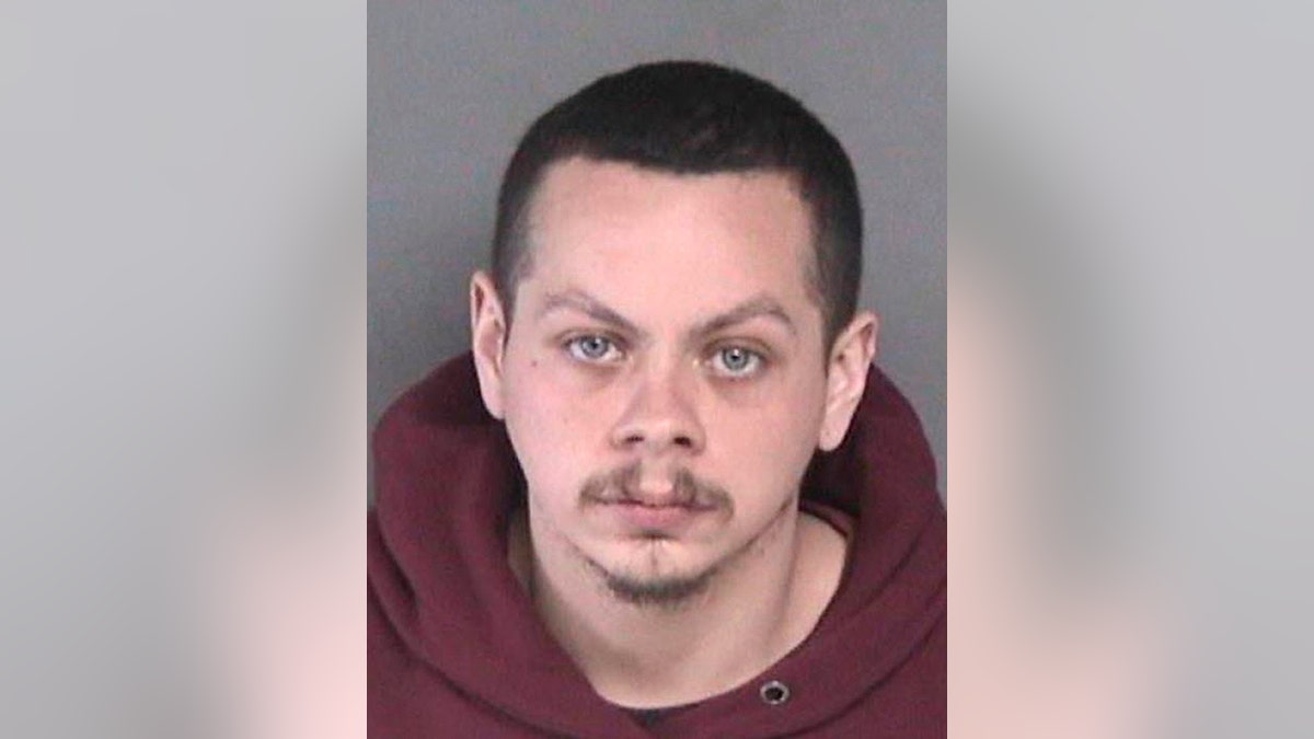 Juan Angel Garcia, 25, has been arrested and charged in connection with Friday's shooting death of Gene Ransom, authorities say. (Alameda County Sheriff's Office via AP)