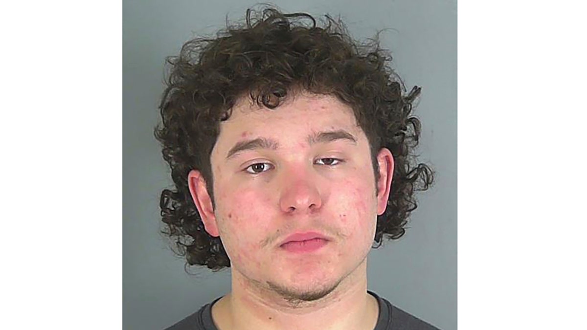 This photo provided by Spartanburg County Jail shows Caleb Andrew Kennedy. Kennedy, a country music singer who was a finalist on TV's "American Idol" is charged with drunken driving resulting in death, South Carolina authorities said Wednesday, Feb. 9, 2022. He is accused of driving his pickup truck onto a residence, killing a man who was inside a building on the property in Spartanburg County on Tuesday, said Master Trooper Mitchell Ridgeway of the South Carolina Highway Patrol.