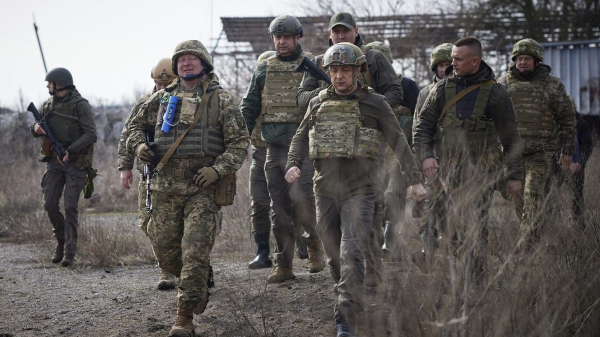 Ukrainian military soldiers