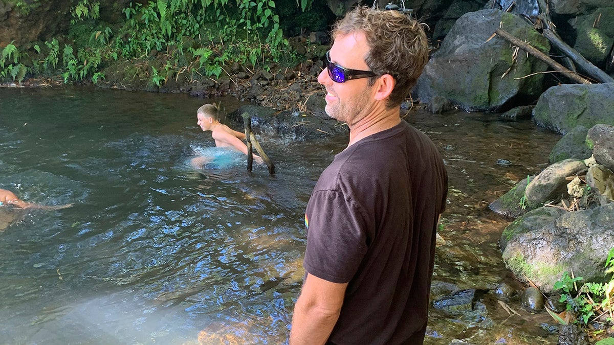 Matthew Haider, a mechanic who was among four people who died in a helicopter crash off Kauai, is seen in a Nov. 28, 2021, photo provided by Penny Haider. (Associated Press)