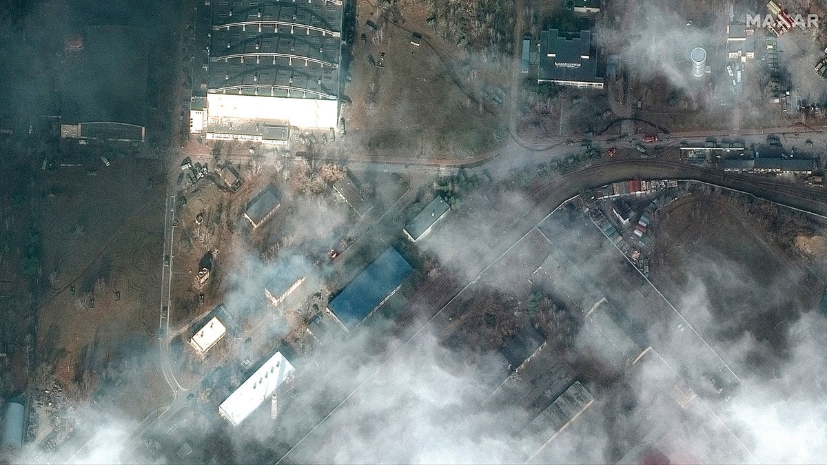 Ukraine war satellite view