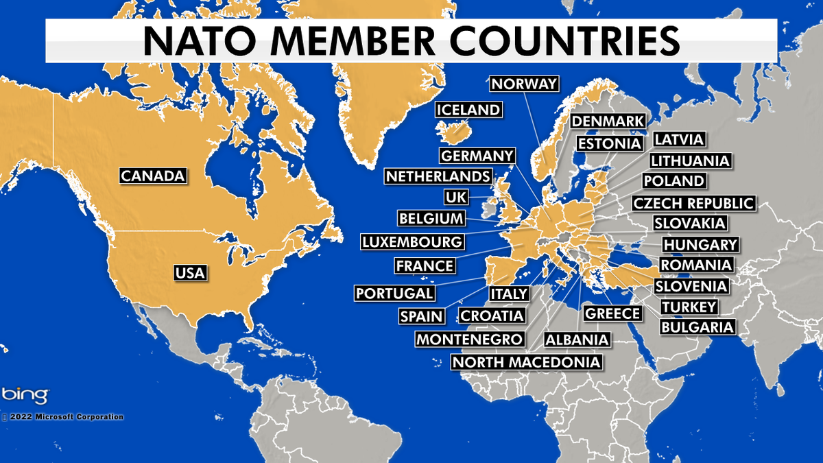 NATO member countries map