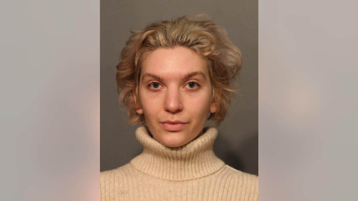 Anna Kochakian allegedly tore down a photo of French placed at the memorial just days after her murder, crumpled it up and threw it in a trash can on a Chicago 
