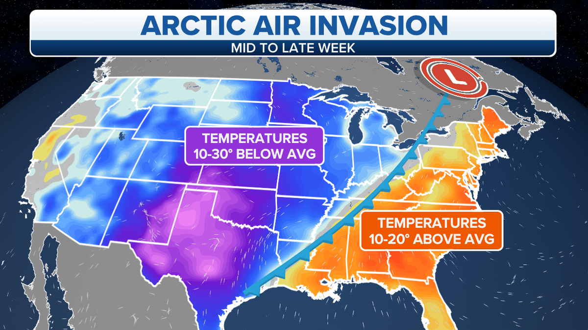 U.S. cold temperatures