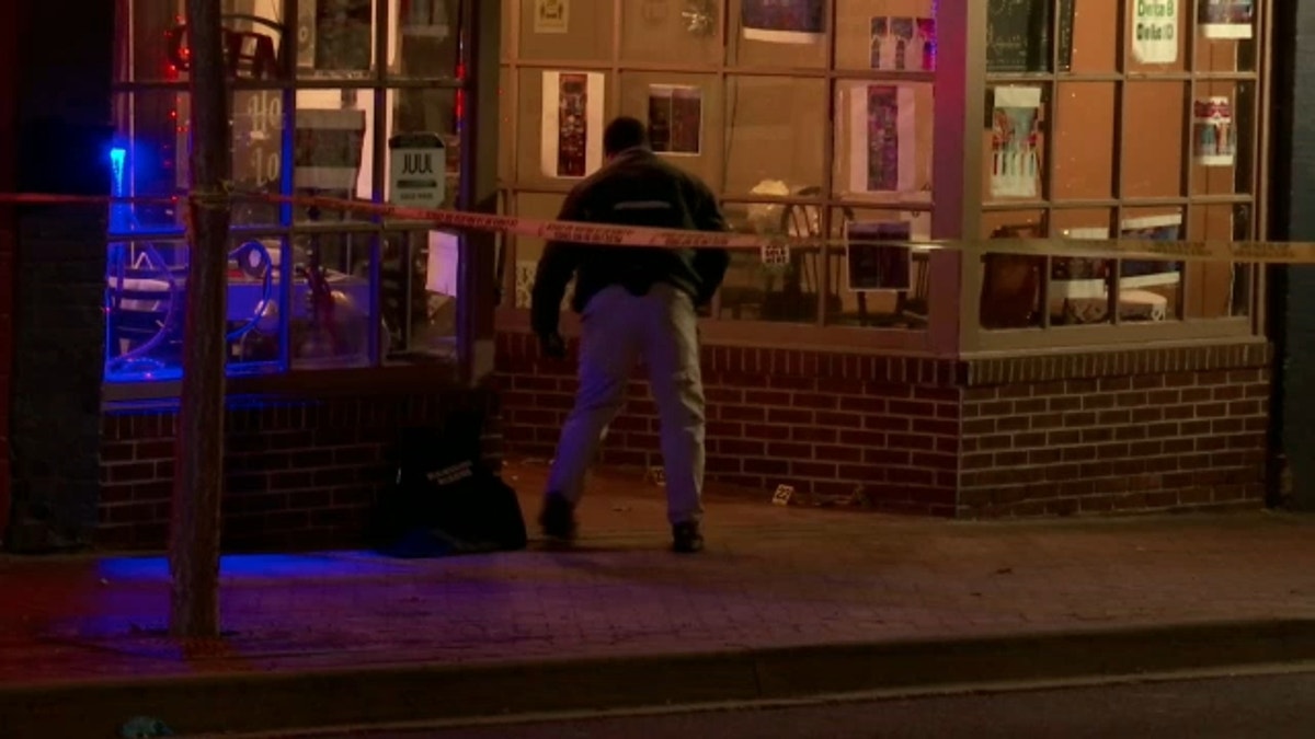 Shots were fired at the Melody Hookah Lounge, in downtown Blacksburg, Virginia, a short walk from Virginia Tech University's campus, around midnight on Saturday, Feb. 5, 2022, Blacksburg Police said.