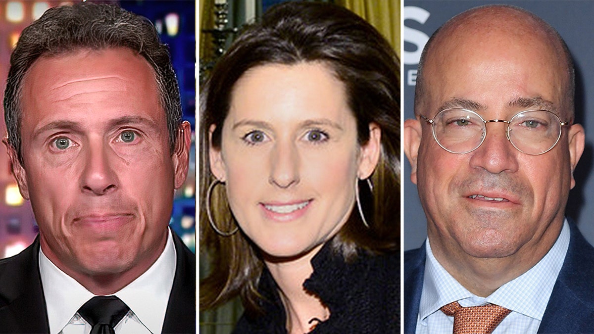 Chris Cuomo, Allison Gollust and Jeff Zucker 