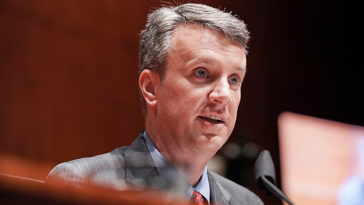 Representative Ben Cline, a Republican from Virginia, speaks during a House Judiciary Committee hearing in Washington, D.C., U.S., on Wednesday, June 10, 2020.