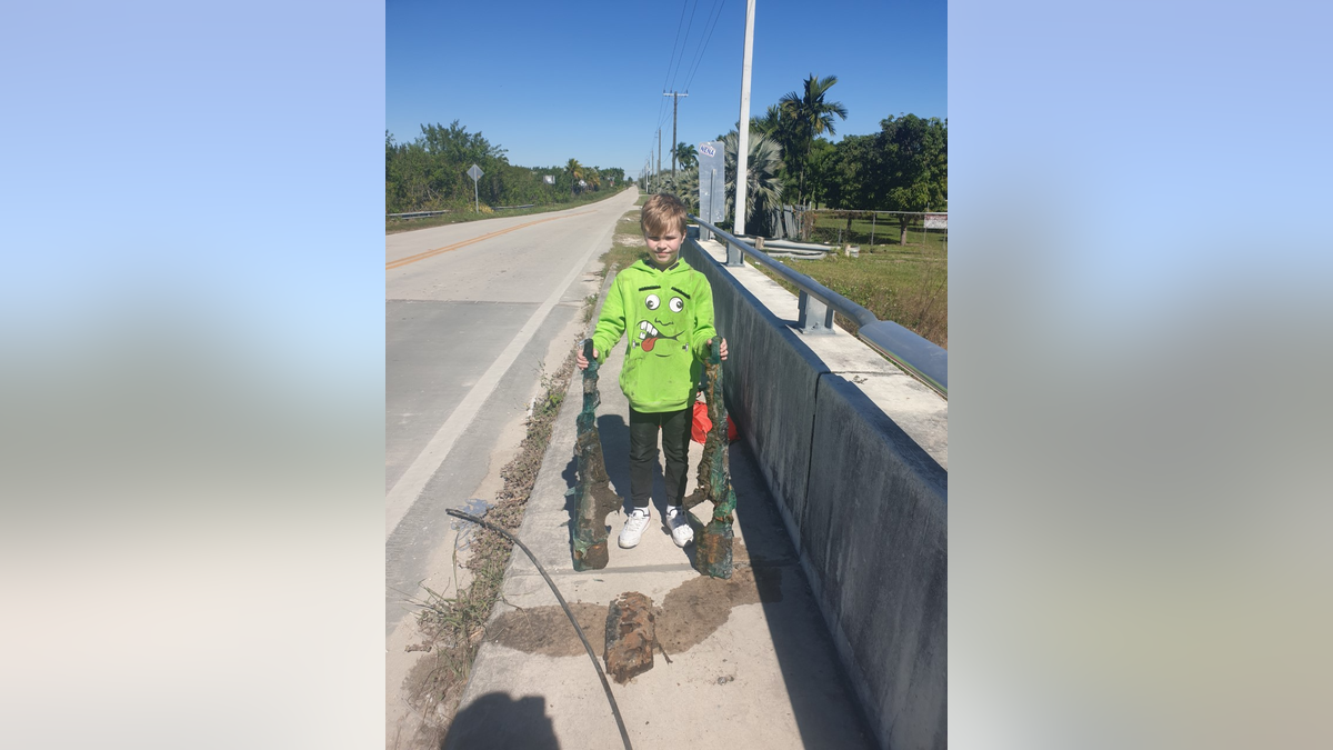 Allen Cadwalader reeled in two .50-caliber M82A1 Barrett sniper rifles from a canal in Miami-Dade County.