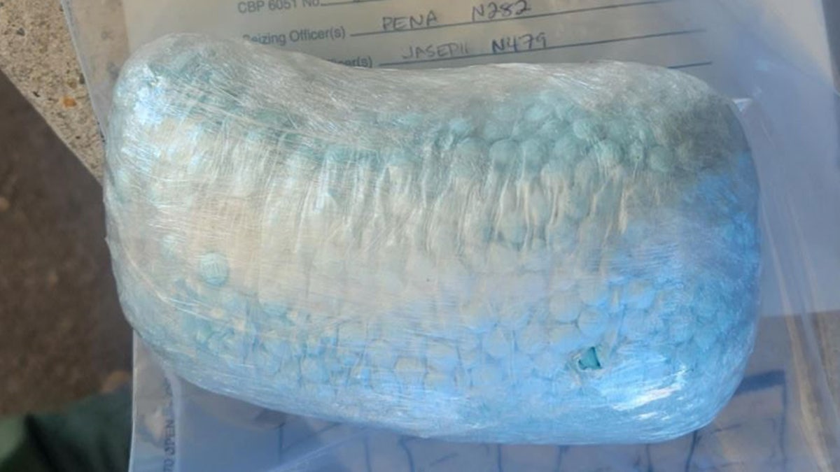 A bag of fentanyl pills worth $85,000, according to CBP. 