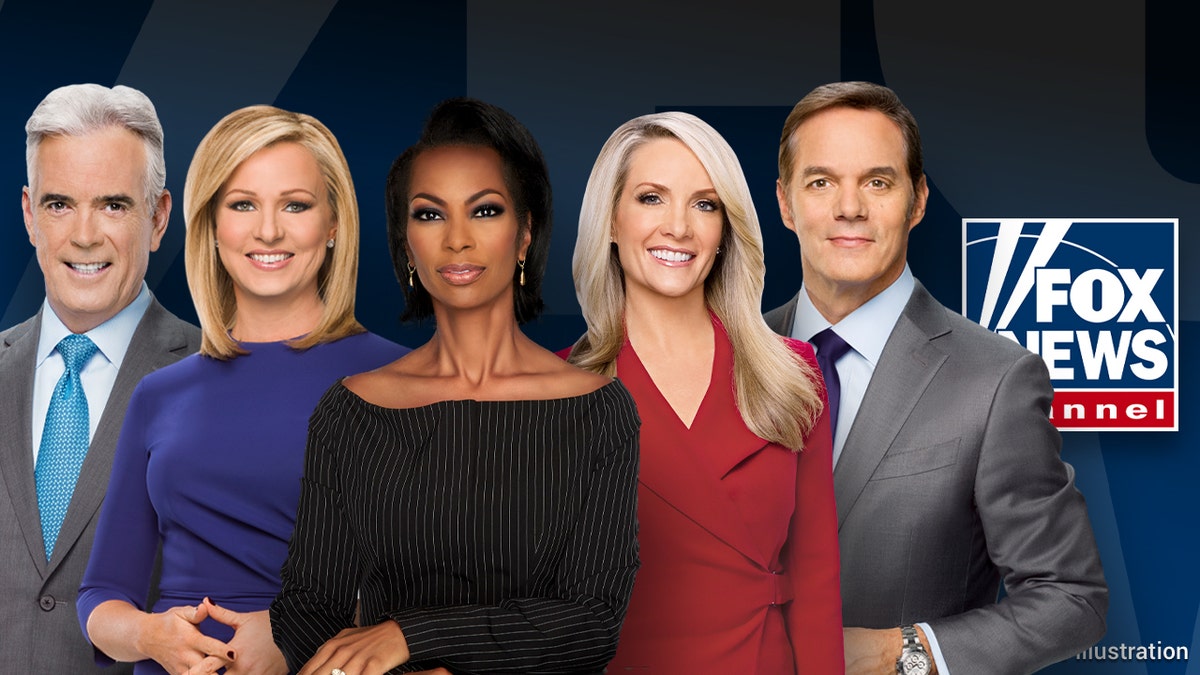 Fox News hosts John Roberts, Shannon Smith, Harris Faulkner, Dana Perino, Bill Hemmer