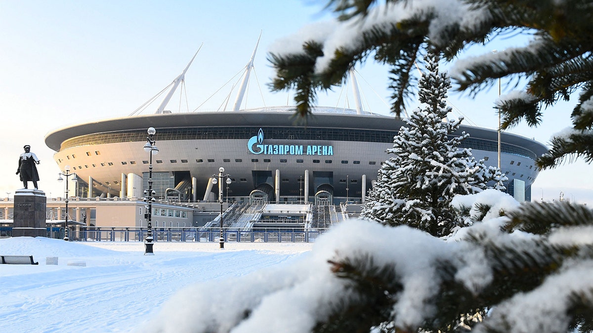 The Gazprom Arena in Saint Petersburg