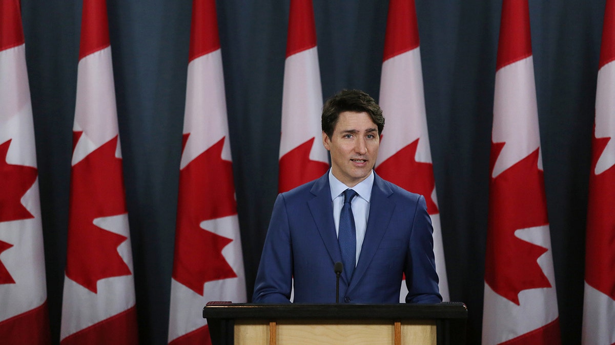 OTTAWA, ON - MARCH 07: Canada's Prime Minister Justin Trudeau attends a news conference on March 7, 2019 in Ottawa, Canada. Prime Minister Trudeau and top aides have been accused of meddling in a federal criminal investigation of SNC-Lavalin, a major Candian engineering firm. (Photo by Dave Chan/Getty Images)