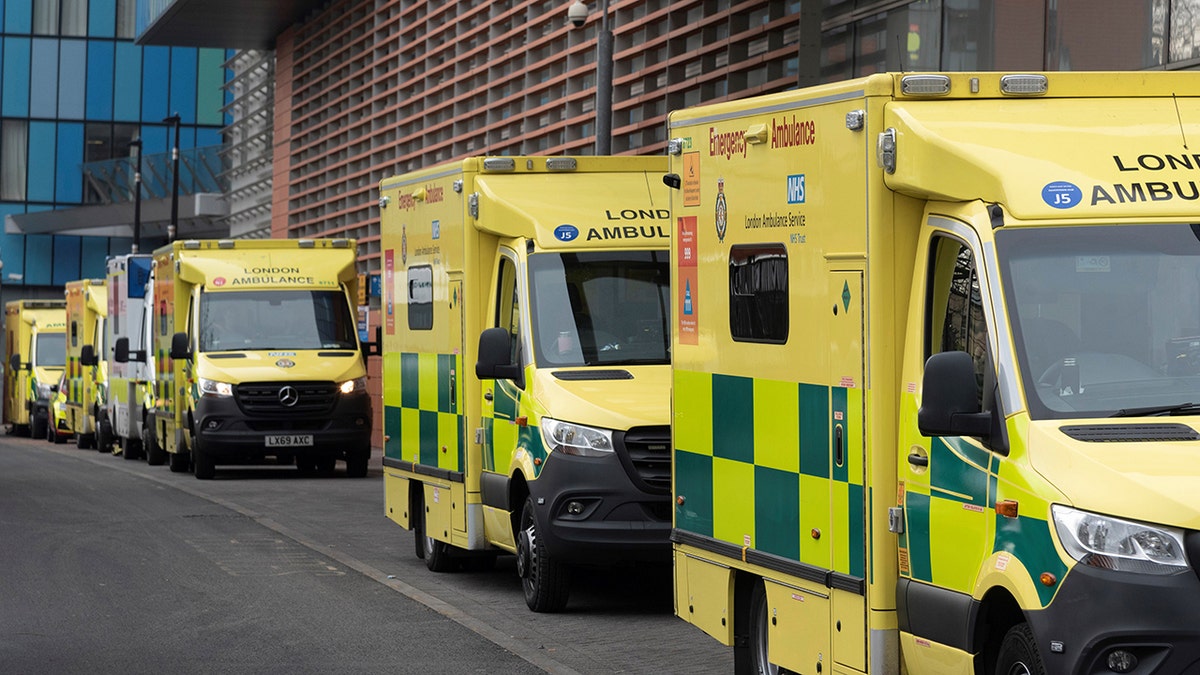 Ambulances outside Royal London Hospital