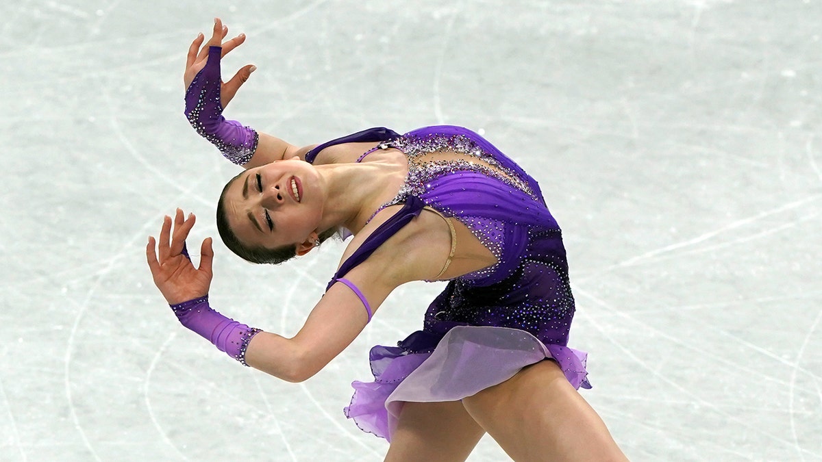 The Russian Olympic Committee's Kamila Valieva during the Women Single Skating - Free Skating on day 11 of the Beijing 2022 Winter Olympic Games at the Capital Indoor Stadium, Beijing.