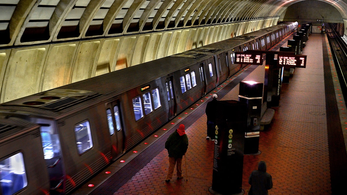 WASHINGTON, DC-DEC 29: A Metro train using the newer 7000 series of metro cars comes into the station at the Georgia Ave-Petworth stop.  (Photo by Michael S. Williamson/The Washington Post via Getty Images)