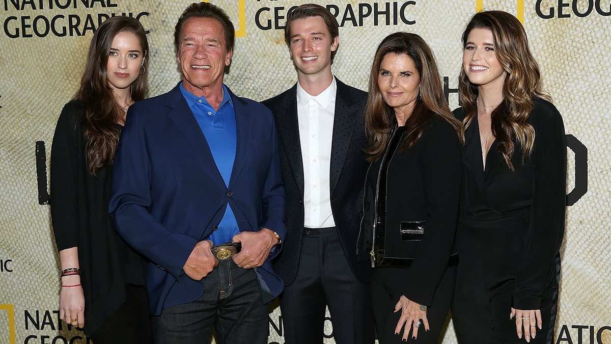Arnold Schwarzenegger and family