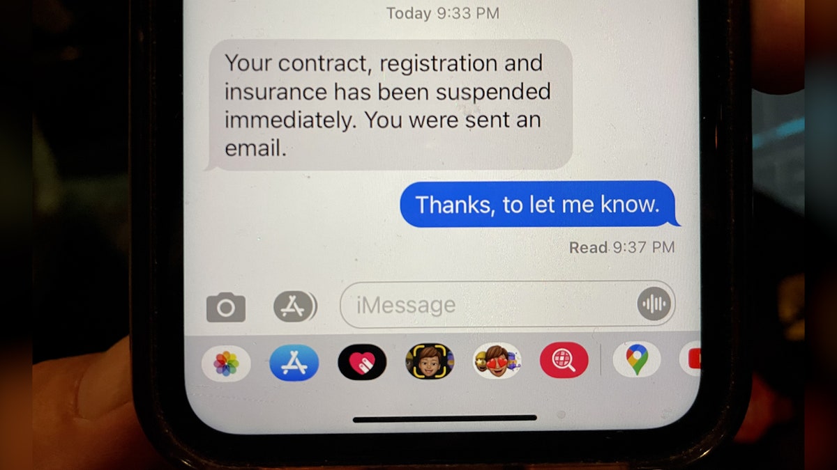 Trucker Eric Mueller received this text message Monday evening from his employer, but remained intent on staying in Ottawa