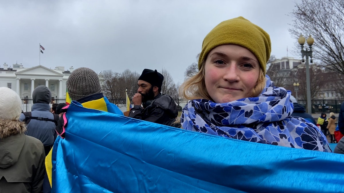 A woman named Maria says her mom is in safety in Ukraine and her boyfriend has joined the forces. "I wait for the time I can go to Ukraine and join the forces myself," Maria said.