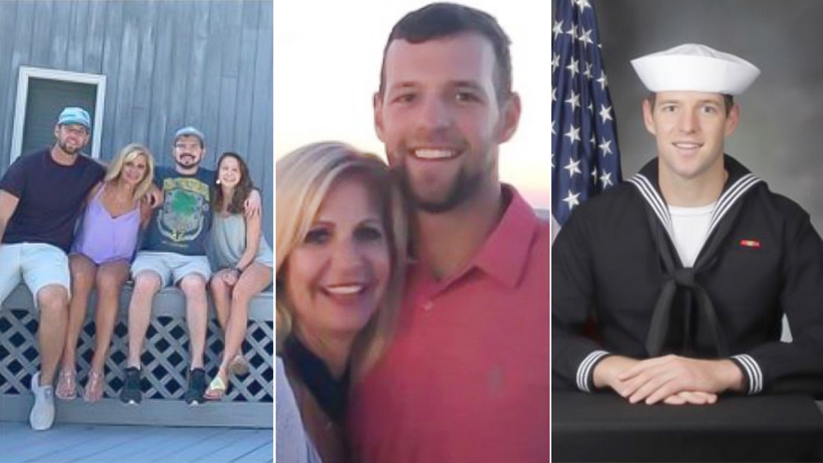 Navy SEAL Candidate Kyle Mullen photographed with friends and family