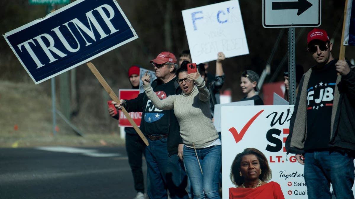 Biden visit Virginia protest