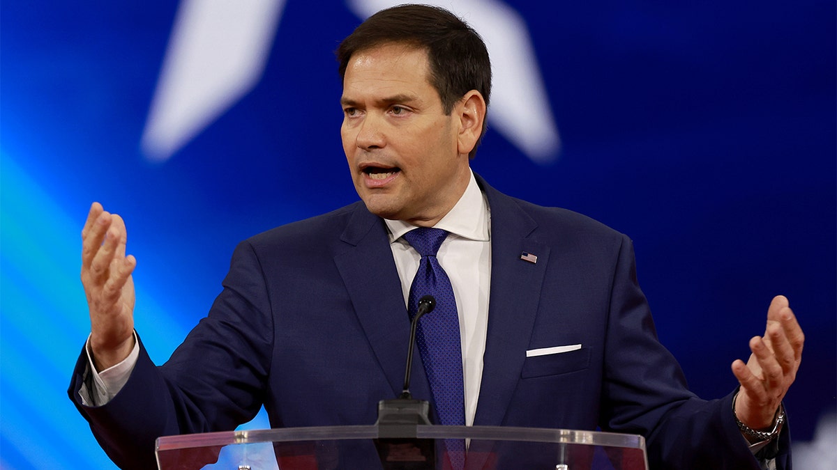 Sen. Marco Rubio, R-Fla., speaks during the Conservative Political Action Conference (CPAC) at The Rosen Shingle Creek on Feb. 25, 2022, in Orlando, Florida. 