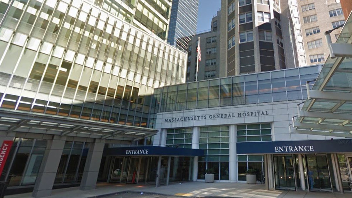 The entrance to Massachusetts General Hospital in Boston.