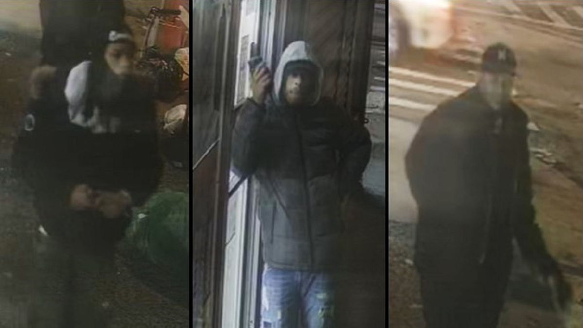 The three suspects being sought for an assault on a 22-year-old mother in Manhattan on Friday.