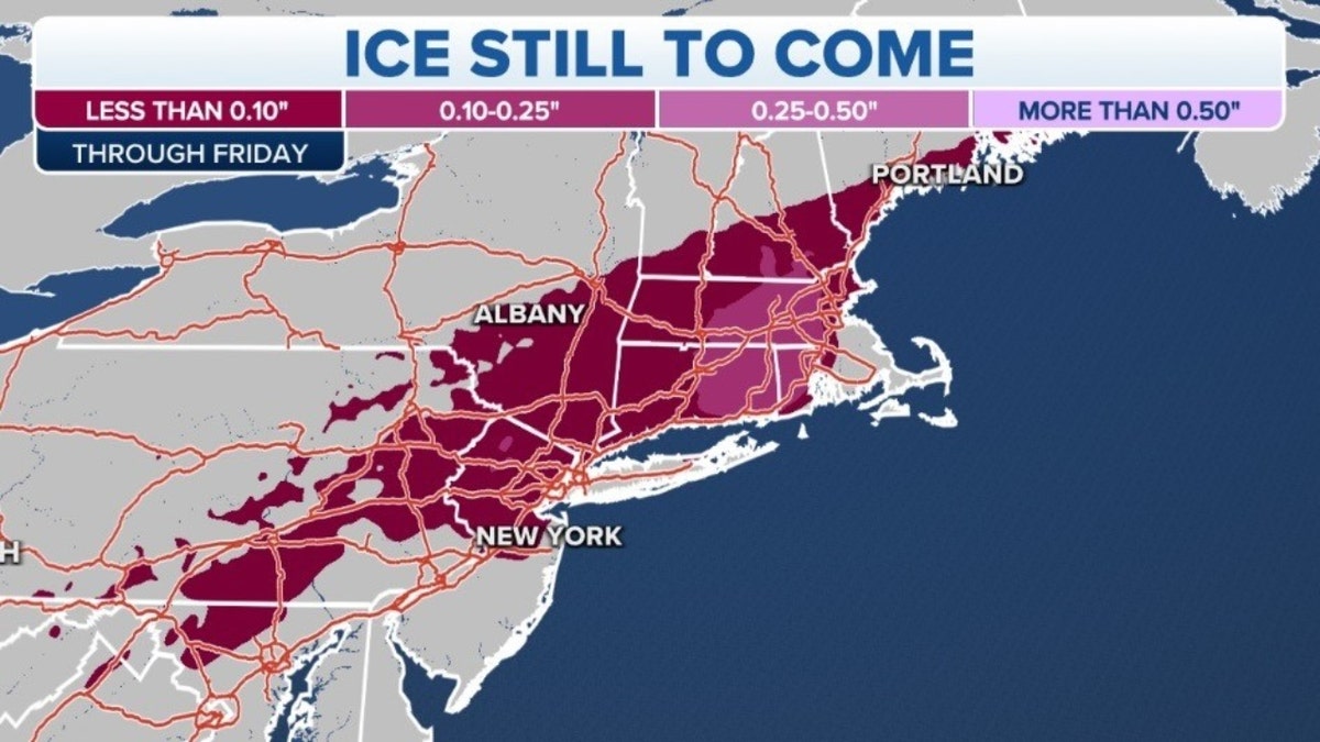 Eastern ice forecast
