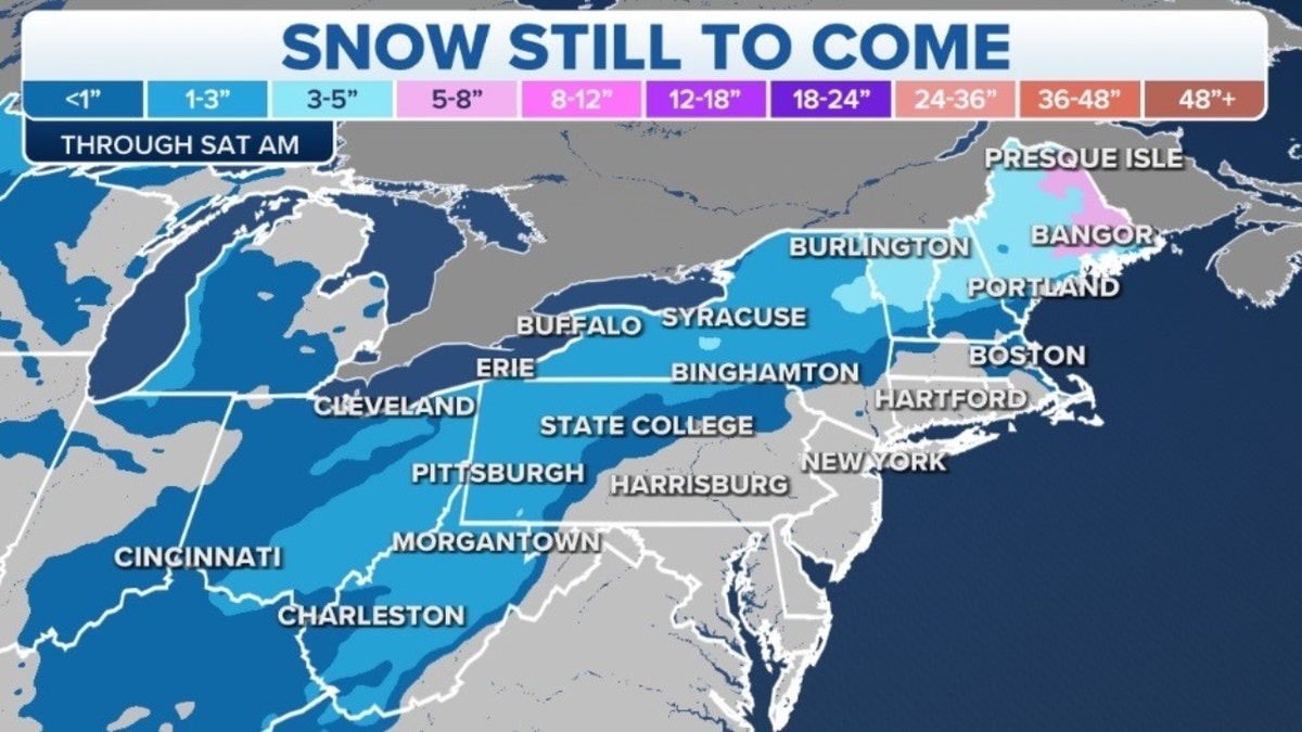 Eastern snow forecast