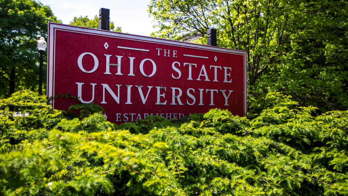 Sign for Ohio State University in Columbus, Ohio