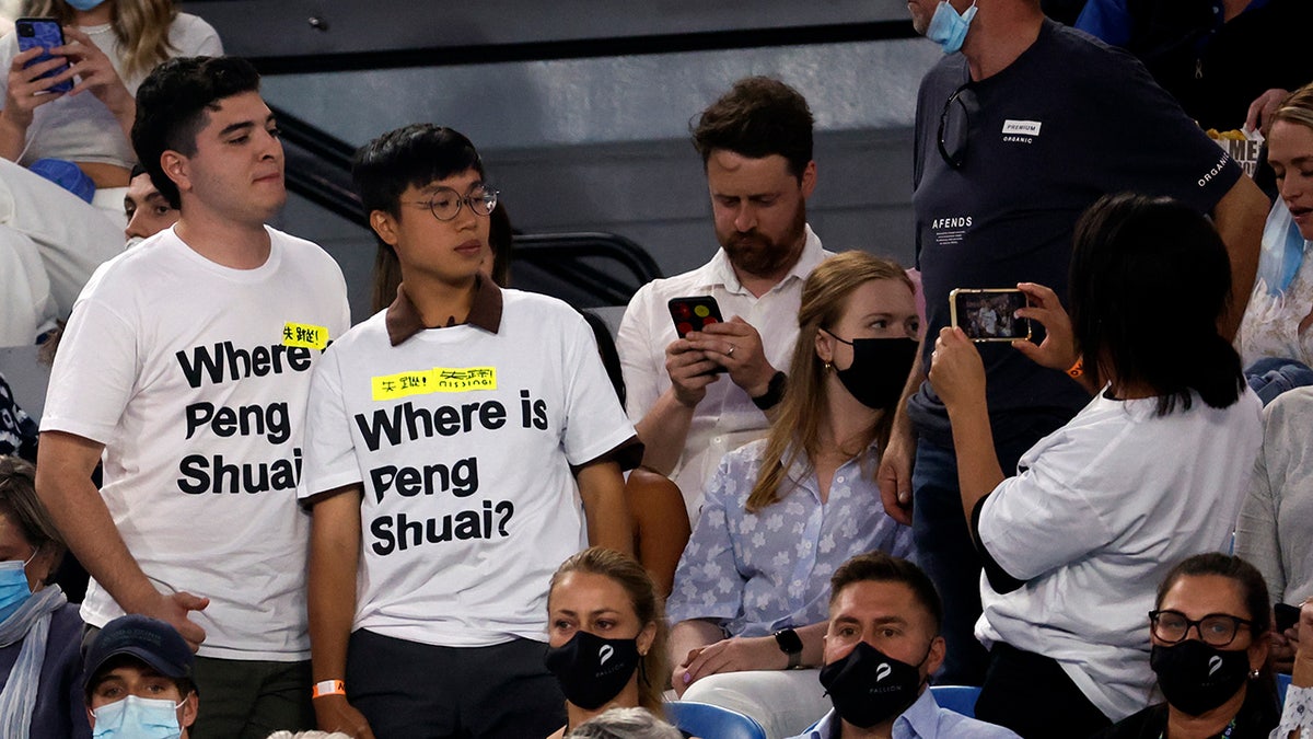 Peng Shuai supporters