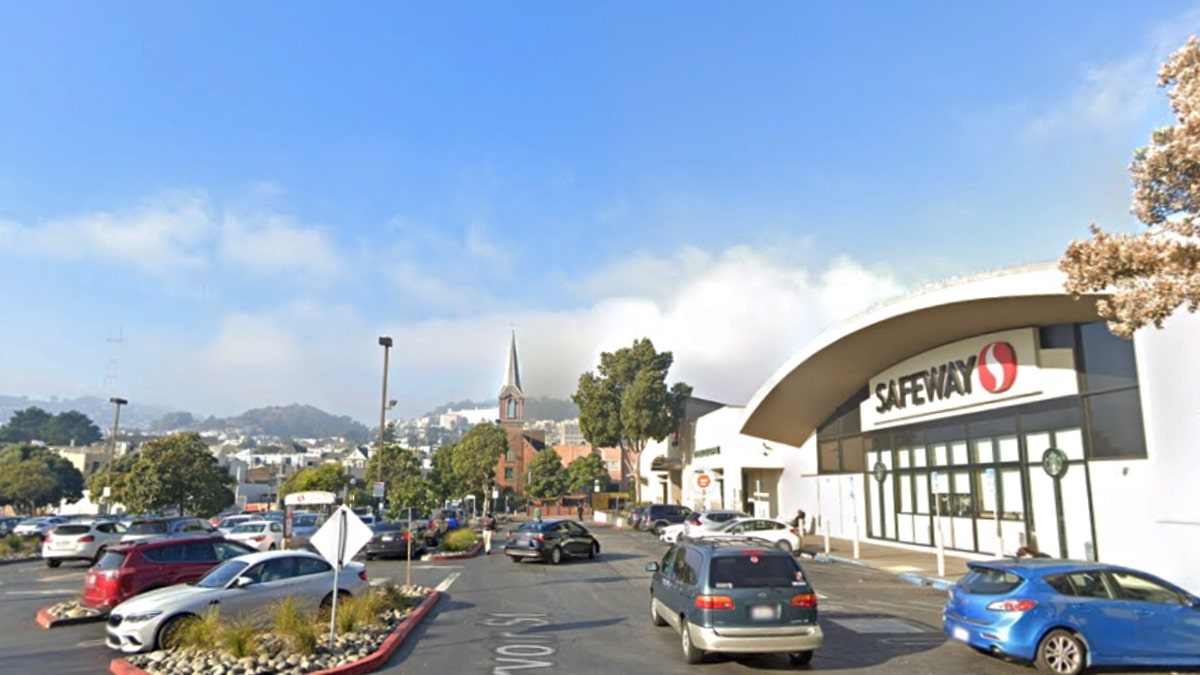 Safeway parking lot across from Market Street (Google Maps)