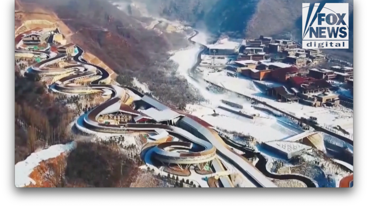 Yanqing National Sliding Centre in Beijing, China.
