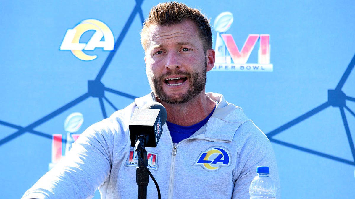 Sean McVay addresses reporters